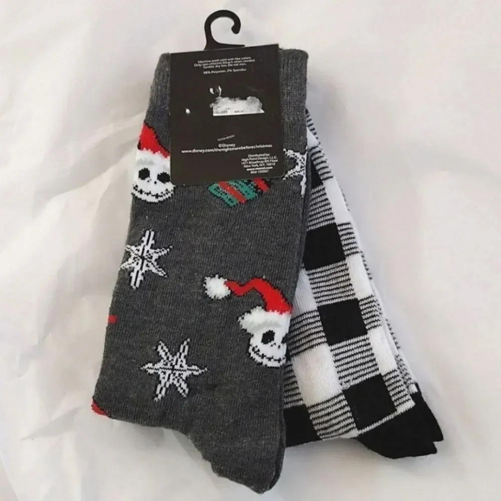 Disney The Nightmare Before‎ Christmas 3 Pairs Crew Socks NWT